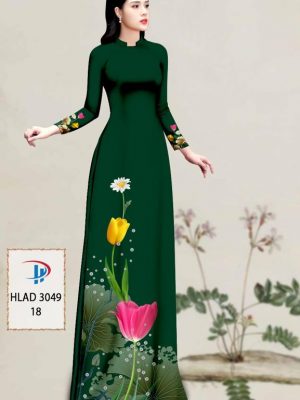 Vải Áo Dài Hoa Tulip AD HLAD3049 46